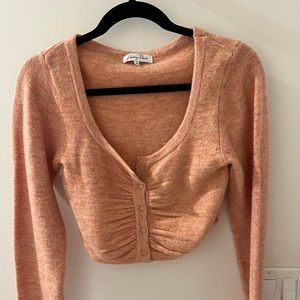 Emory Park Crop Ruched Sweater